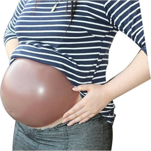 2-3 Month 1000g 2 Colors 100% Medical Realistic Silicone Belly False Pregnancy Artificial Belly Convenient Fake Belly Stomach
