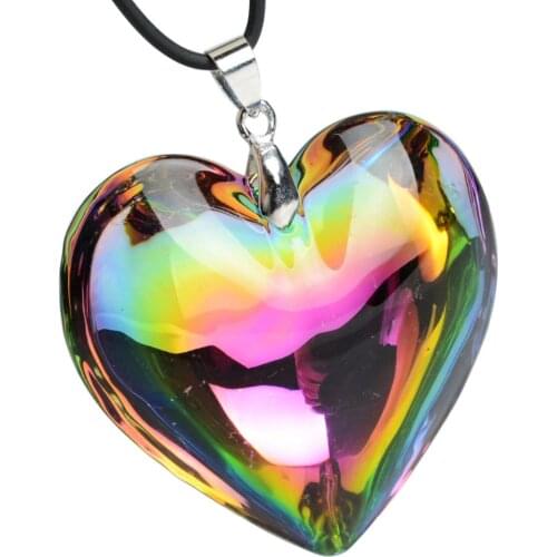 Romantic Heart Pendant Necklace Women Girl Girlfriend Gift Glass Crystal Choker Necklace Jewelry Mulheres Mujer Collier Femmes