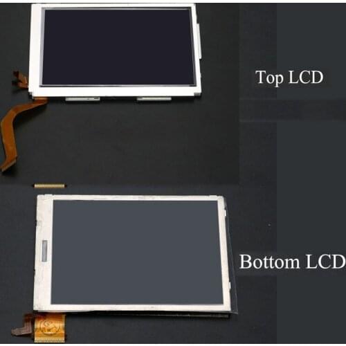Replacement Original Top Upper + Bottom LCD Display Screen For Nintendo 3DS LCD Screen For 3DS LCD screen LCD Display Screen