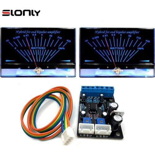 2pcs Super Large Big P-200 VU Meters with 1pcs Driver Board Single-Ended Class A Amplifier DB Level Audio Power Head w/Backlight