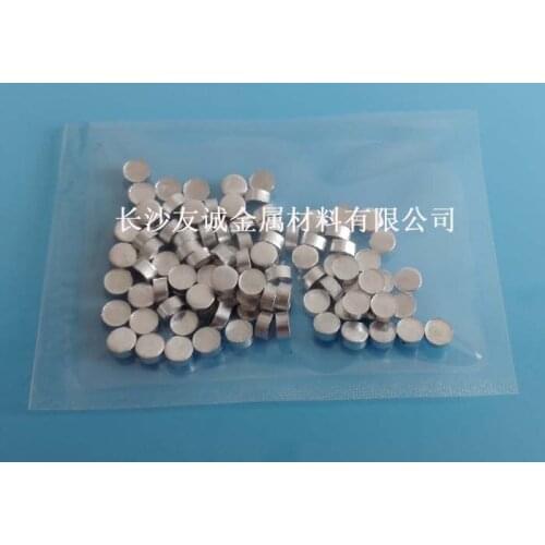 High-purity Indium Wafer Indium Target Indium Cake 9.9955%; Diameter X Thickness Various Sizes