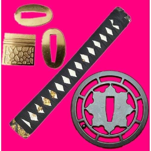 High Quality Set Handle Guard Fittings For Japanese Sword Tachi Katana Wakizashi Tsuba Menuki Fuchi Kashira Habaki Seppa No.258