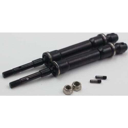 RCSUQARE Hardened Steel Rear CVD axles set for Traxxas Slash Stampede 4x4 Rally