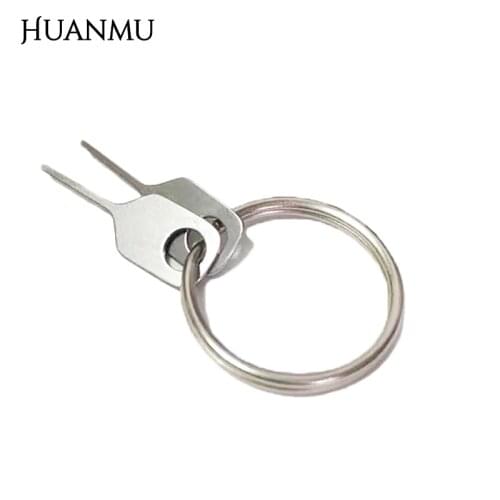2 pcs Sim Card Tray Removal Eject Pin Key Tool Stainless Steel Needle for iPhone iPad Samsung for Huawei xiaomi