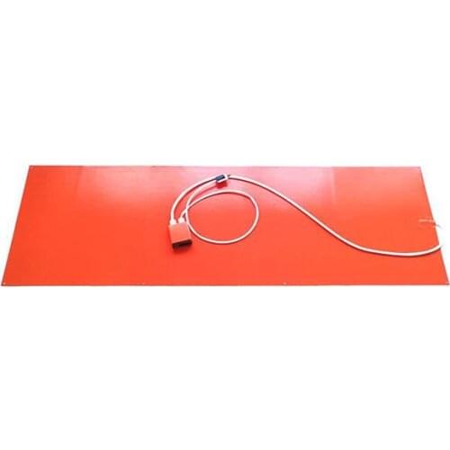 220v 3000w 400*1800*1.5mm Silicone Ski Board Heat Blanket digital thermostat on wire 1000mm lead out from middle of 400mm side