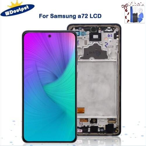 6.7"Original AMOLED For Samsung Galaxy A72 A725 A725F/DS LCD Display Touch Digitizer Screen Assembly Replacement For SM-A725F