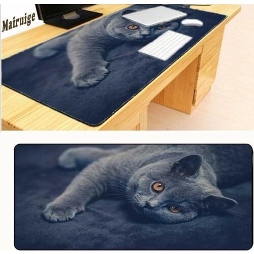 Mairuige Free Shipping Cat Rubber Anti-slip Mousepad Computer Skin Animation Game Large Mouse Pad Mat Best Durable Mouse Mat