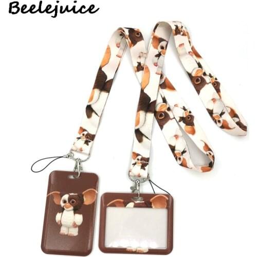 Gremlins Gizmo Movie Art Cartoon Anime Fashion Lanyards Bus ID Name Work Card Holder Accessories Decorations Kids Gifts