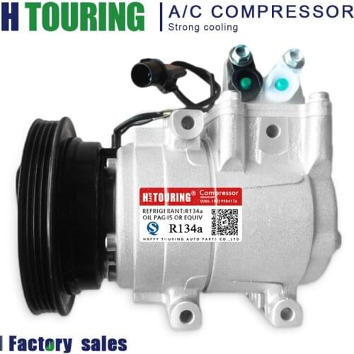 For Car Hyundai Porter Starex Libero HS15 HS-15 AC A/C Compressor 97701-4F100 F500-DH3AA-03 977014F100 F500DH3AA03 DH3AA-03 4PK