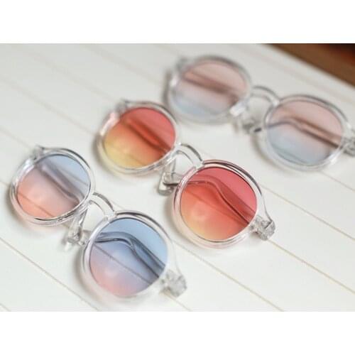 Blyth Round Colored Glasses BJD Gradient Sunglasses (Suitable For Blythedoll, ICY Doll,EXO, Salon)