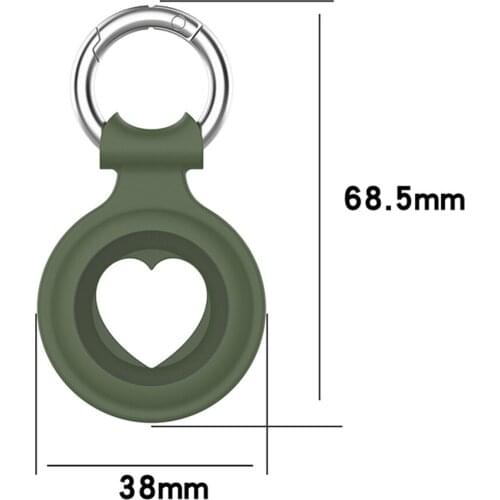 Love Style Protective Case Silicone Shell Cover Sleeve With Spring Buckle for Apple Airtag Locator Accessories