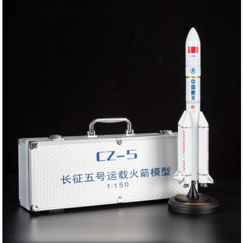 Long March 5 China Aerospace Model CZ-5 Rocket Model 1:150 Scale Static Display Scientific Demonstration Collection Teaching