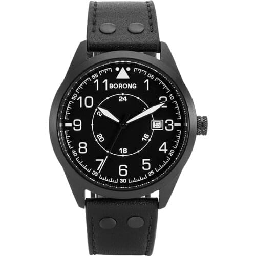 Mens Watch Leather Strap