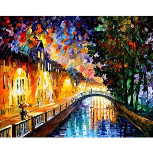 Paris scenery DIY Crystal full plastic diamond painting embroidery machine glue cross stitch kit art 3D mosaic square rhinestone