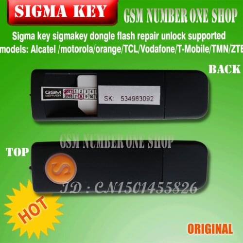 The Newest 100% original Sigma key sigmakey dongle for alcatel alcatel huawei flash repair unlock