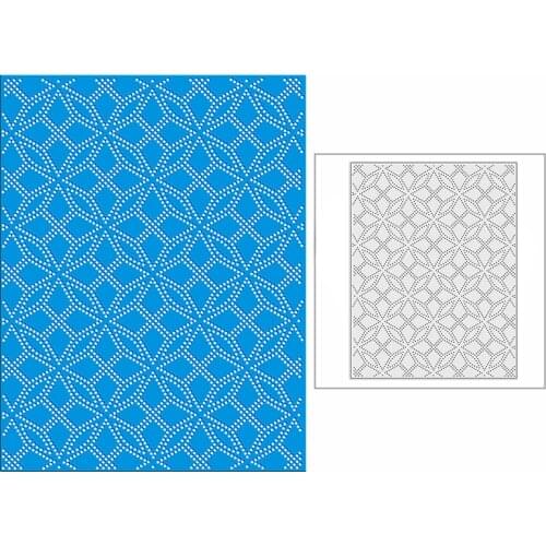 New 2021 Spotted Star Ball Panel Metal Cutting Dies for DIY Scrapbooking and Card Making Background Embossing Craft No Stamps