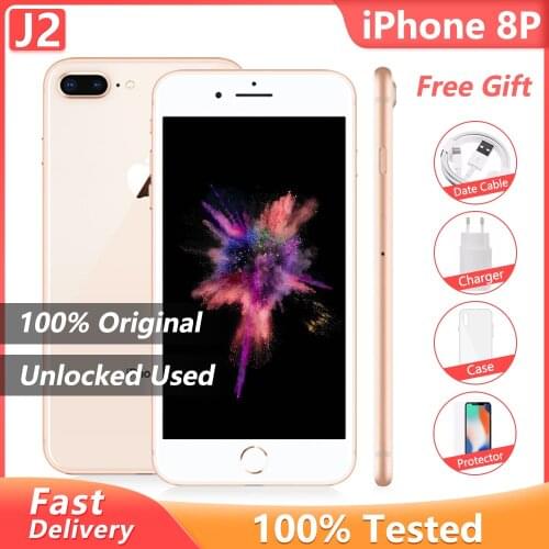 Original Apple iPhone 8 Plus 3GB+ 64GB/256GB Smartphone Hexa Core 5.5" 12MP iOS A11 4G LTE Unlocked Used like New Mobile Phone