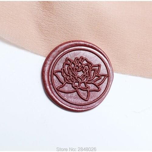 Lotus Wax Seal Stamp,Flower Wax Seal Stamp Kit,wedding invitation seals,wedding gift