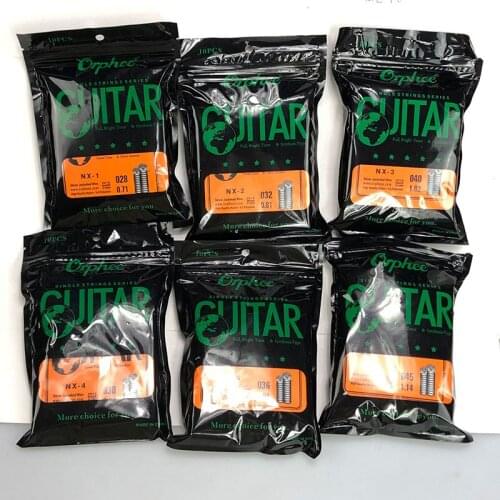 Orphee TX Guitar String Nylon +3% String for Acoustic Folk Guitar 10-Pack High-carbon Steel Extra Licht Extra Licht Tension