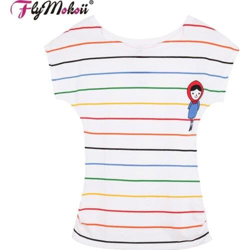 2019 Top Selling Woman Clothes Spring Summer Cotton Tees Short Sleeve Fashion Striped Printed Loose Casual Woman T-Shirt Tops