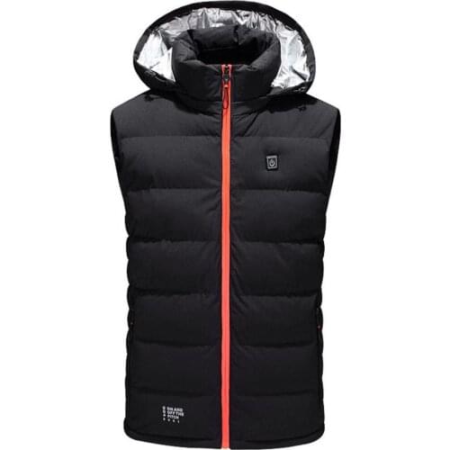 Upgraded Smart Outdoor Infrared Heating Vest Warm Jacket USB Charging Three-speed Temperature Control Warm Clothes Electric Vest
