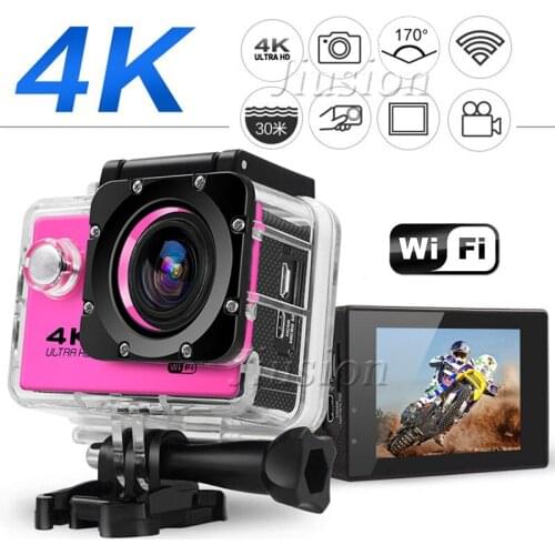 Wifi Waterproof Action 4k Mini Camera For Go Pro 2.0 Color LCD Screen Underwater Camcorder Helmet Outdoor Bicycle Sport Cam