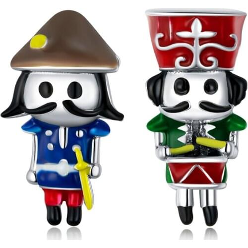 100% 925 sterling silver original women fine jewelry Guard of Honor charm Little Guard beads pendant fit bracelet making gift