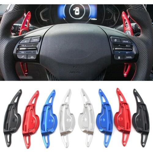 2pcs Car Steering Wheel Extension Shifters Shift Aluminum Shift Paddles For Hyundai LA FESTA 2019 2020