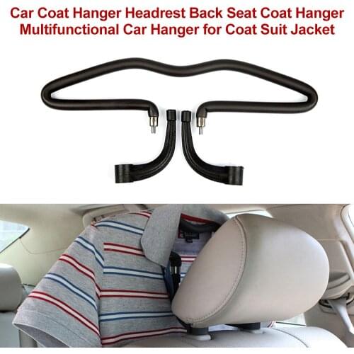 Car Coat Hanger Headrest Holder Back Seat Coat Hanger Multifunctional Car Hanger for Coat Suit Jacket Car Interior Accessories