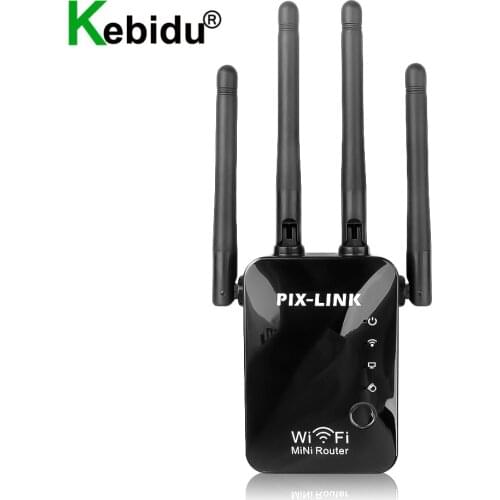 2.4G Wireless WiFi Repeater 300Mbps WiFi Amplifier Signal RJ45 Network Long Range Extender With External Antenna Wi Fi Booster