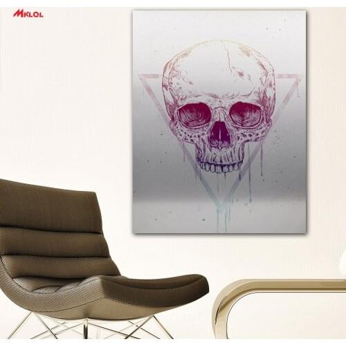 Large Wall Art Skull Portrait Canvas Painting For Living Room Home Decoration Oil Painting On Canvas Wall Painting no fram 2