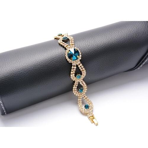 DIWENFU 14K Gold Bracelets Women Solid Silver 925 Jewelry Peridot Gemstone Pulseira Feminina Blue Topaz Garnet Bracelets Girls