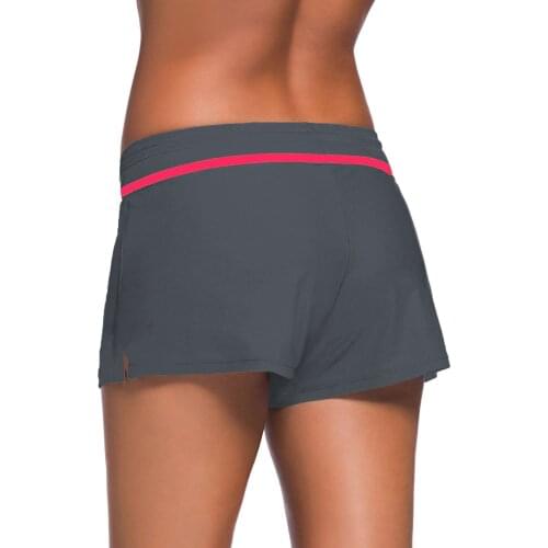 Quick Dry Women Swim Short Summer Women Board Short Surf Swimwear Beach Short Women Athletic Running Gym Short with Brief Lining