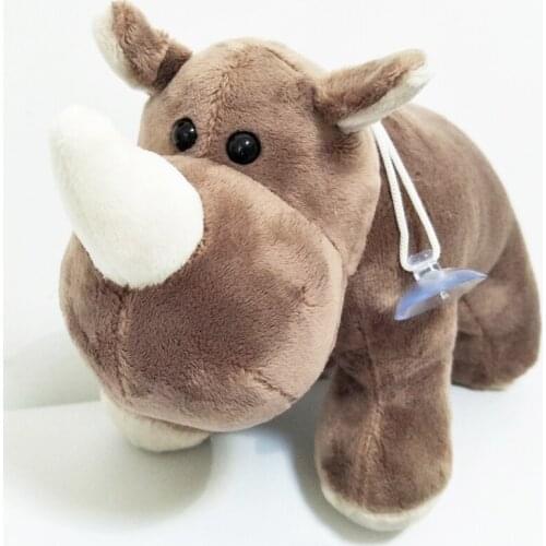 Rhinoceros animal children plush toy birthday gift cute grey rhinoceros baby kid stuffed toy