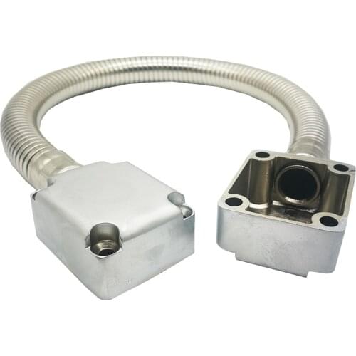 Door Loop Exposed Mounting Protection Sleeve Access Control Cable Stainless Steel Hidden Wire Line Protect Armored Metal Tube