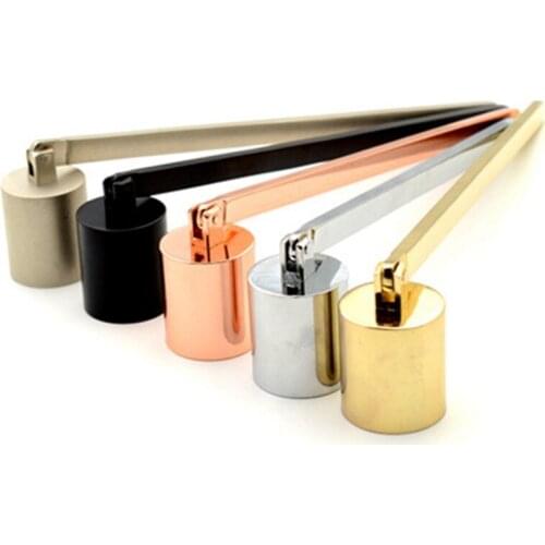 1PC Candle Fire Extinguisher Candle Wick Cover Bell-shaped Old Stainless Steel Candle Wick Cover Aroma Candle Tool