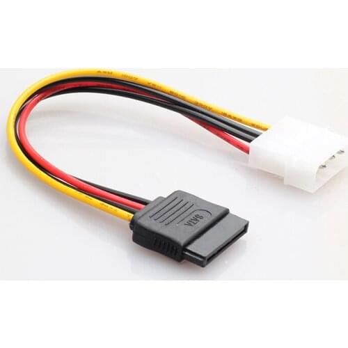 Cables Power Adaptor SATA Connector Splitter Hard Drive 4Pin Core For HDD SATA hard drive power cord 4-pin to 15-pin
