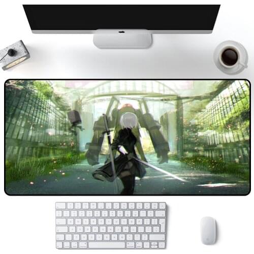 NieR Automata Mouse Pad Gamer Mousepad XXL Mouse Mat Large Desk Mat Computer Keyboard 80x40cm Speed Carpet Gaming Mousepad Anime