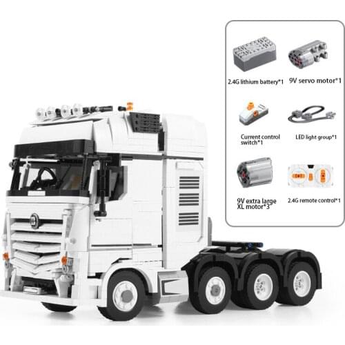 Follow Store =$2 Coupon RC Tractor Car City Engineering Remote Control Model Building Blocks Bricks Toys For Children Gifts