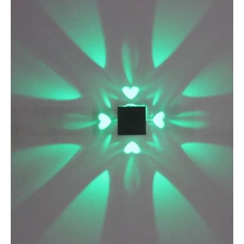 LED Simple Square Love heart Creative Light Effect Entertainment Place Bar Hotel KTV Spotlight