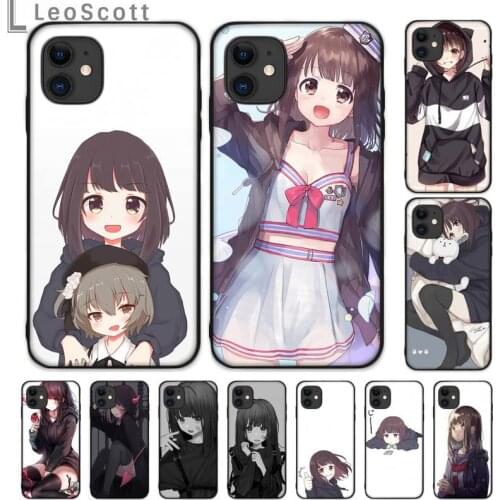 Girl anime cute Menhera chan Phone Case for iPhone 11 12 mini pro XS MAX 8 7 6 6S Plus X 5S SE 2020 XR