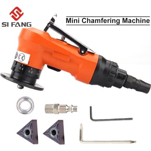 Mini Pneumatic Chamfering Machine 45 Degree Arc Hand-Held Beveling Trimming Machine for Metal Trimming Pneumatic Tools