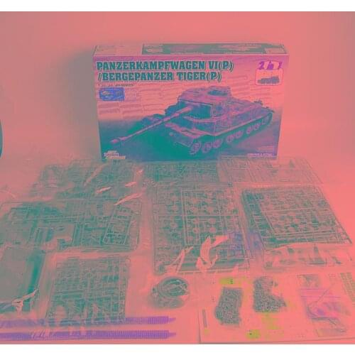 DRAGON 6869 1/35 Panzerkampfwagen VI(P) & Bergepanzer Tiger (P) Model FREE SHIP