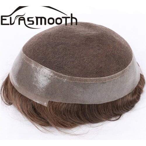 2021 Male Wig Swiss Lace Wig Man Toupee Natural Human Hair Hairpieces Hair Prosthesis Hair System Men Toupee Pu Front Mens Wig