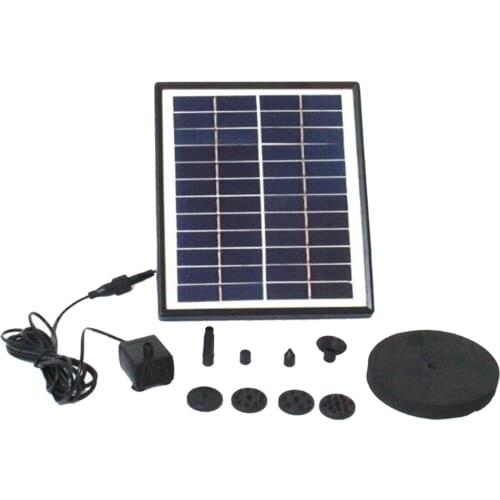 Fountain Pump Set, Solar 5W Outdoor Water Fountain Pump for Bird Bath, Pond Pool