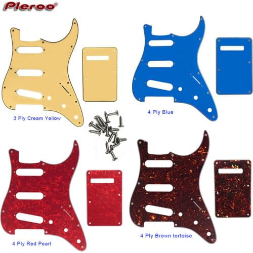 Pleroo Custom Guitar Pickgaurd For 72' 11 Screw Hole Standard St SSS Guitar Pickguard Scratch Plate & Back Plate Scratch Plate