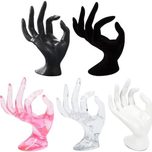 Mannequin Ok Hand Finger Glove Ring Bracelet Bangle Jewelry Display Stand Holder