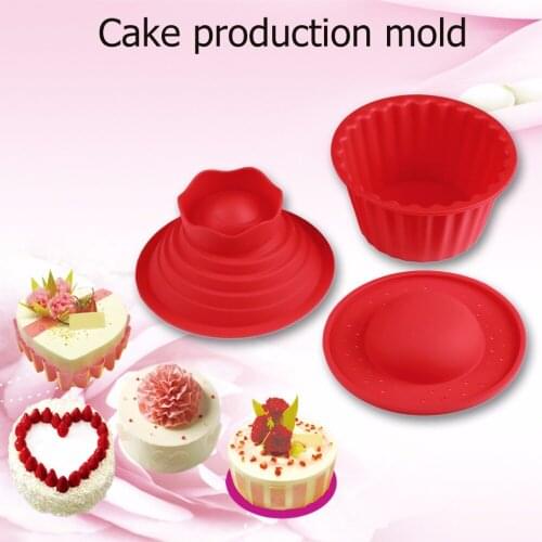Popular Household Kitchen Silicone Giant Cupcake Mold,3 PCS Big Top Cupcake Silicone Mould,Heat Resistant Bake tool Baking Maker