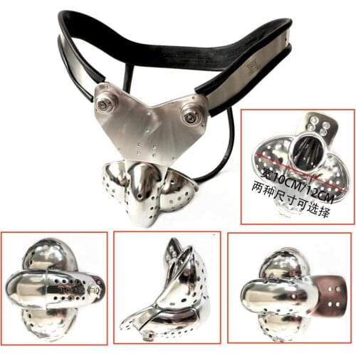 Manyjoy Redesigned Stainless Steel Male Chastity Belt Bird Cage Device Underwear EMCC Lock BDSM Adult Products Sex Toy for Male