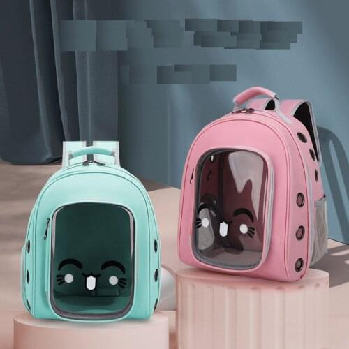 New Outdoor Transparent Small Cat Carrier Pet Backpack Portable Breathable Space Capsule Astronaut Travel Dog Cat Carrier Bag